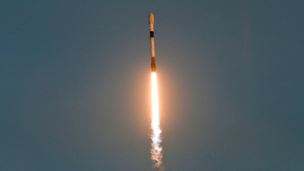 A rocket launch