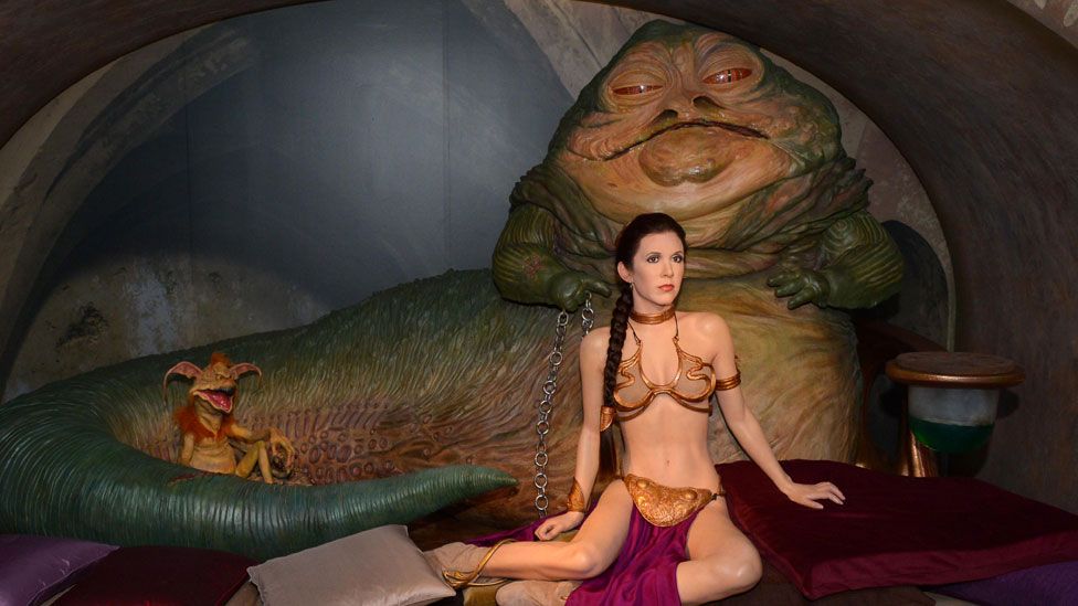 Jabba the Hutt and Princess Leia