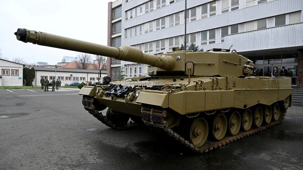 Leopard tank in Slovakia