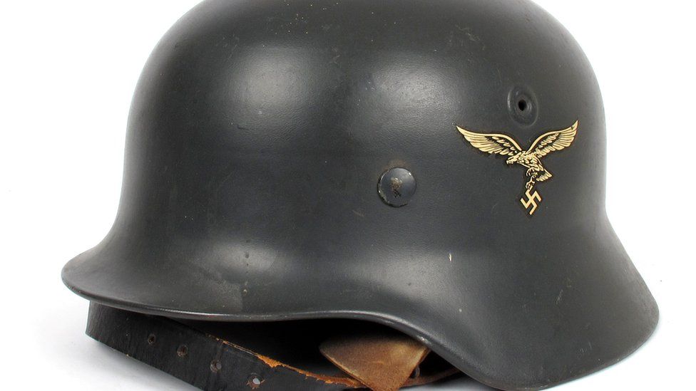 A WW2 German Luftwaffe helmet