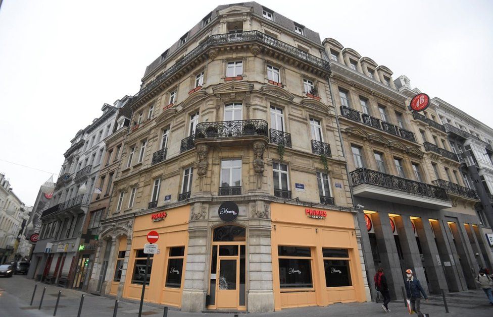 A view of the "Monroe Bar", where a conservative Hungarian MEP and close ally of Prime Minister was caught by Belgian police fleeing a lockdown-busting party on November 27, 2020. -