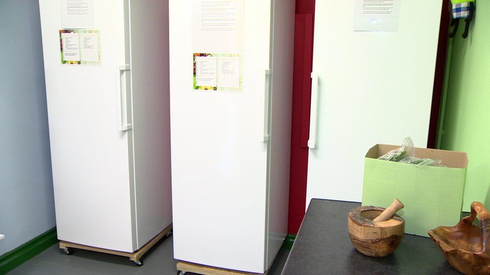 Cloughmills community fridge is a first in Northern Ireland BBC News
