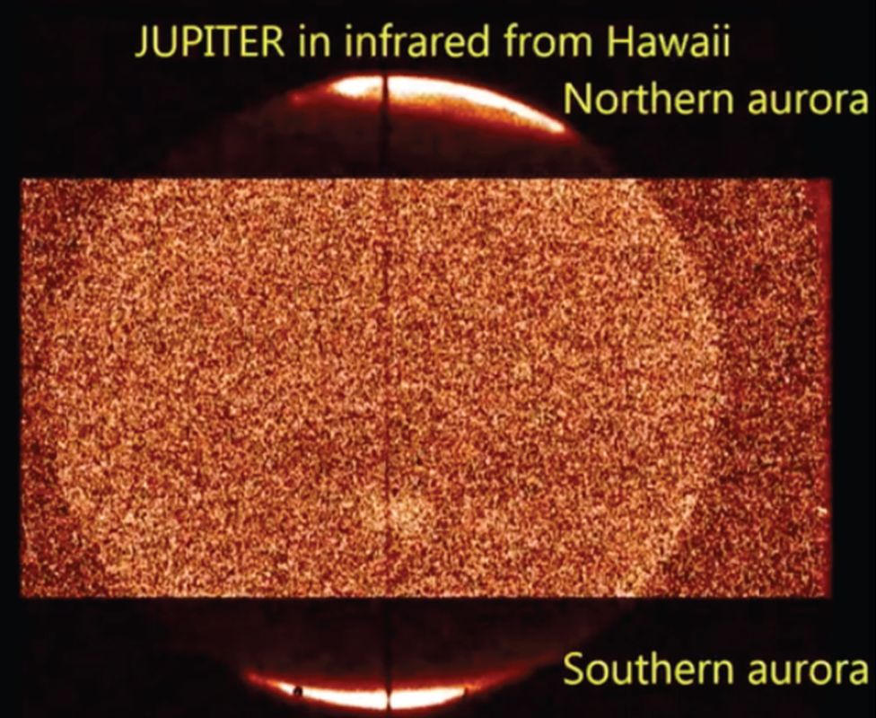 plot of infrared data from Jupiter