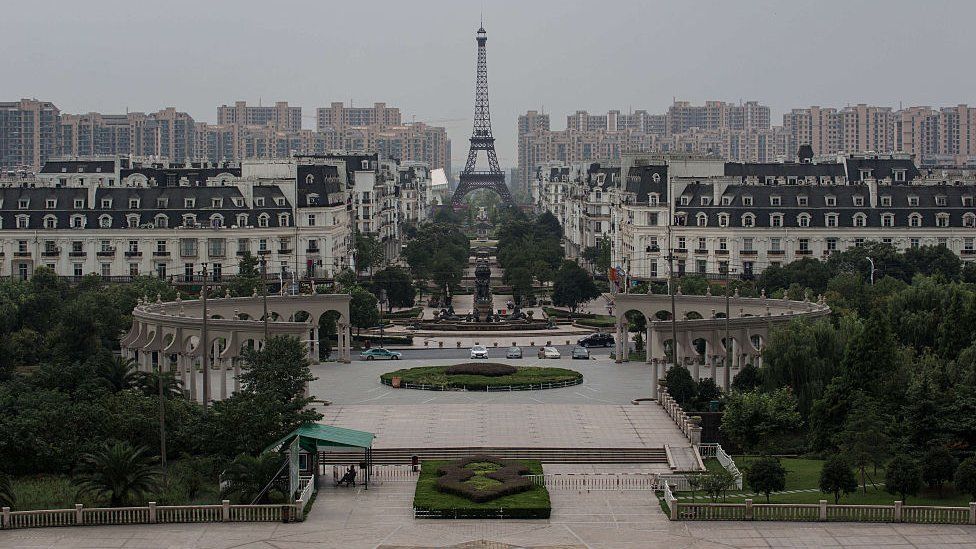 French Photographer Compares China's Fake Paris to the Real One