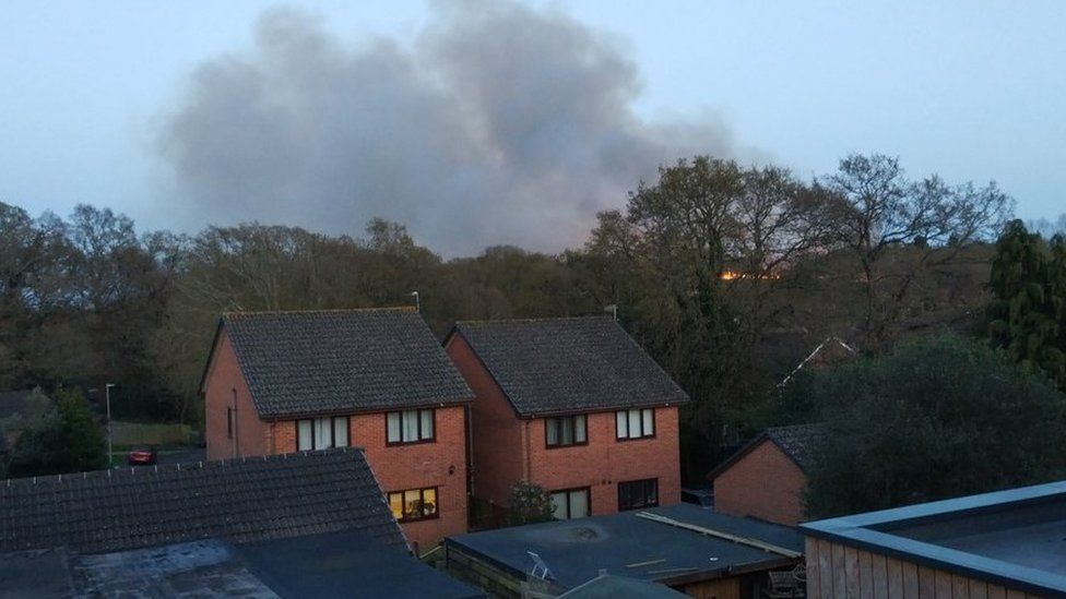 Higher Blandford Road fire