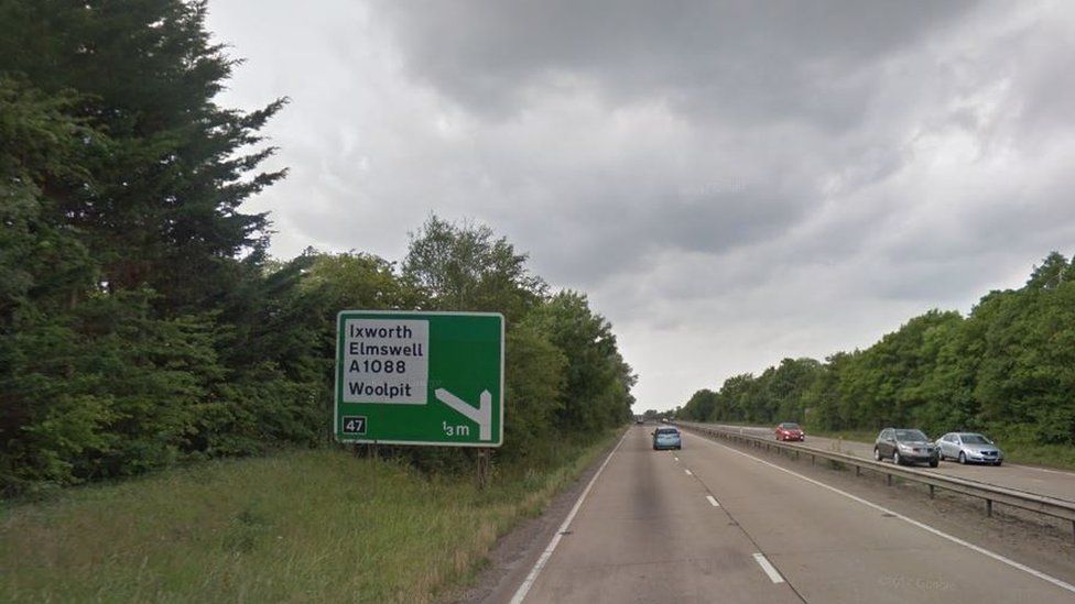 A14 at junction 47
