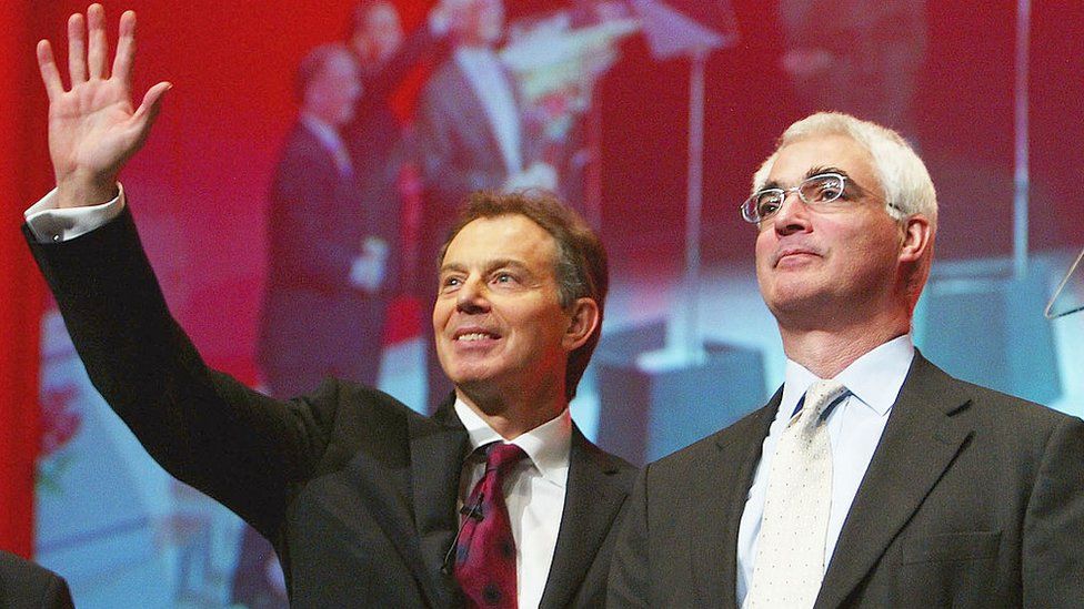 Tony Blair and Alistair Darling
