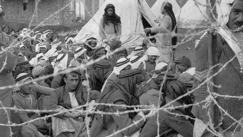 Palestinian prisoners in Jenin, 1939
