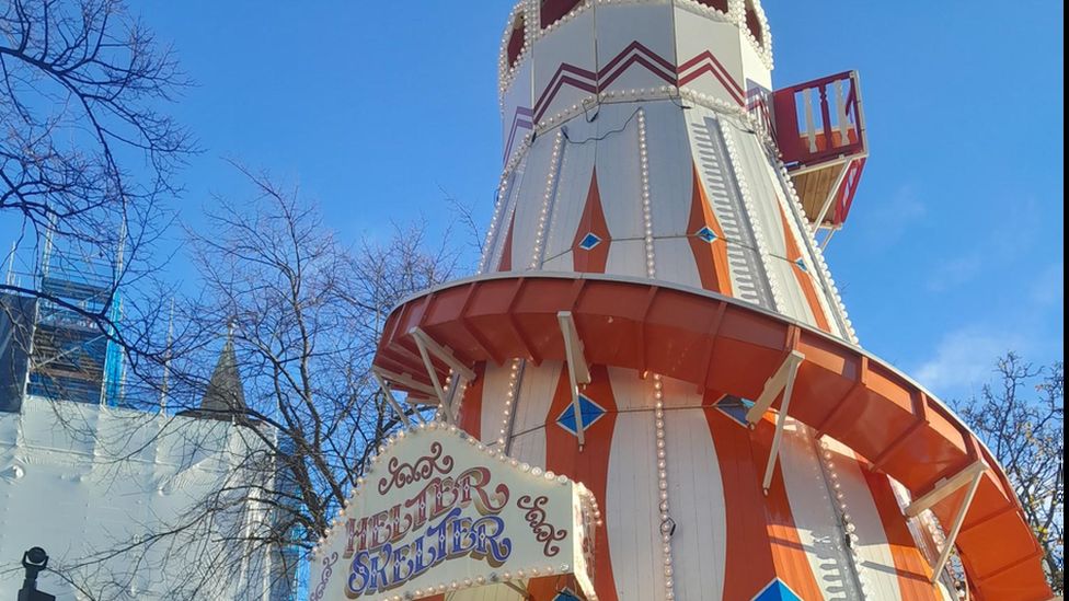 The helter-skelter is back at the Christmas Market in Belfast this year