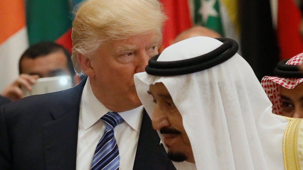 U.S. President Donald Trump and Saudi Arabia's King Salman