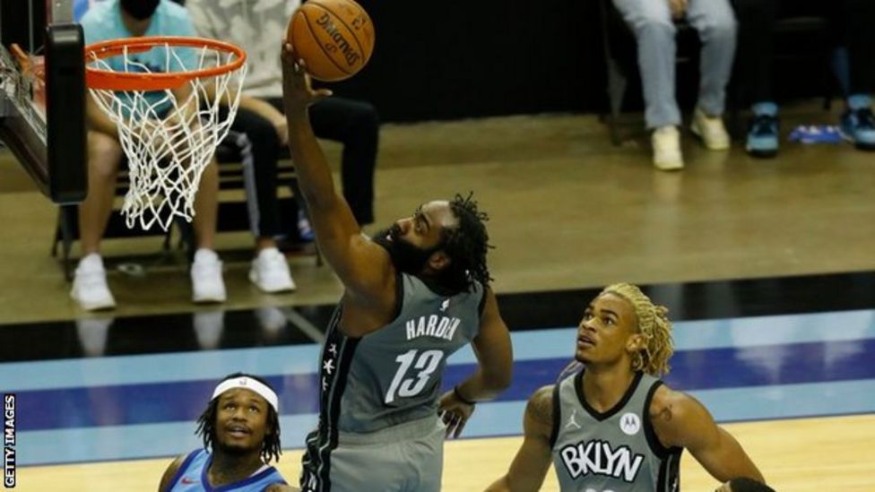 NBA: James Harden Shines As Brooklyn Nets Win At Houston Rockets - BBC ...