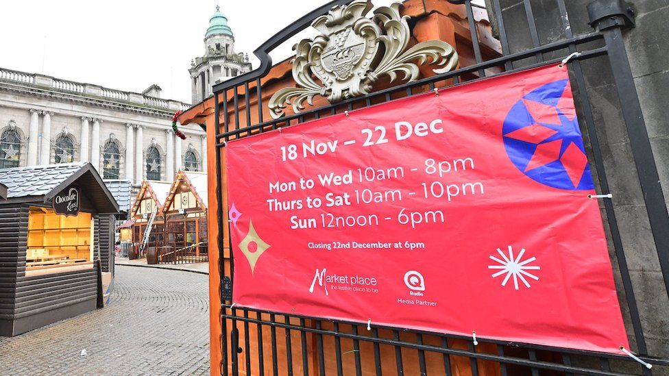 Belfast Christmas Market sign