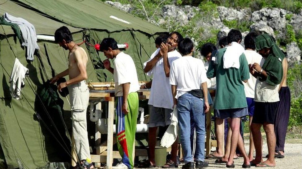 Refugee detention centre in Nauru