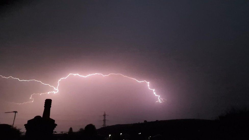 Lightning picture taken by Rohan of Dunstable