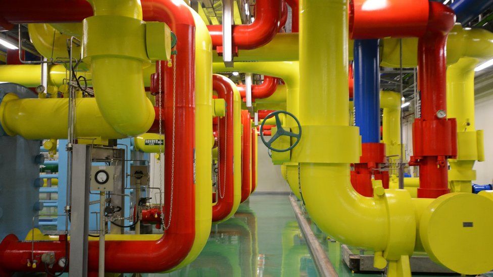 Google data centre pipes