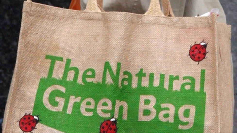 A 'natural green bag' from Tesco
