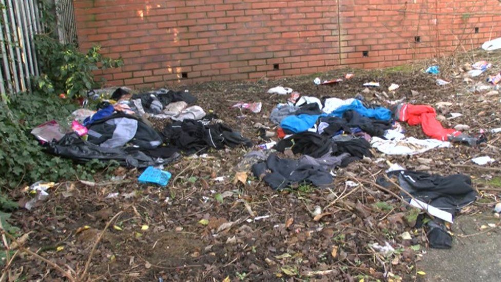 Rubbish dumped in Page Hall, Sheffield