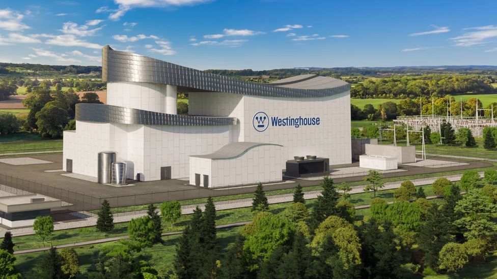 Artist's impression of a Westinghouse power plant