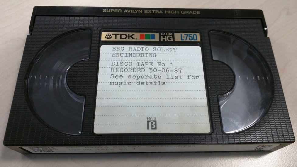 Betamax tape from the BBC archive