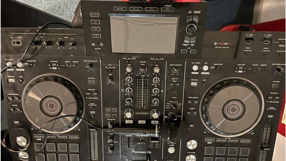 Recovered DJ equipment