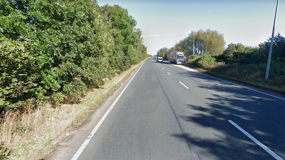 The Bay Gateway road in Heysham.