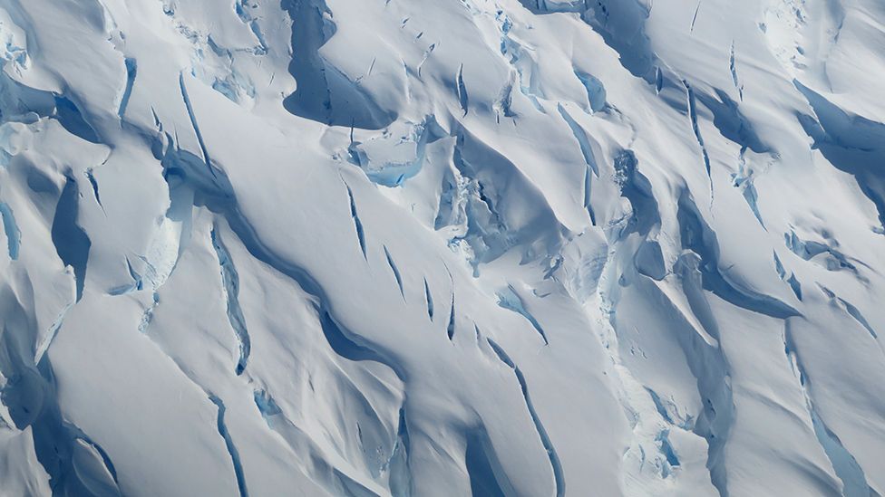 Glacier crevasse