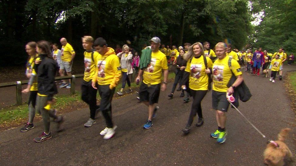 walkers at Tatton