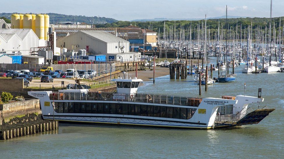 Floating bridge in East Cowes