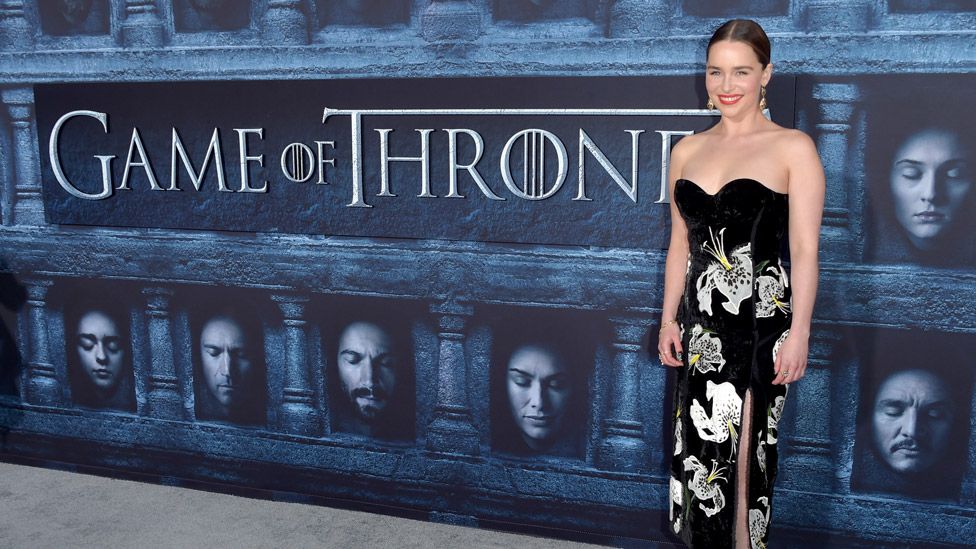 Actress Emilia Clarke attends the premiere of HBO's Game Of Thrones Season 6 at TCL Chinese Theatre on April 10, 2016 in Hollywood
