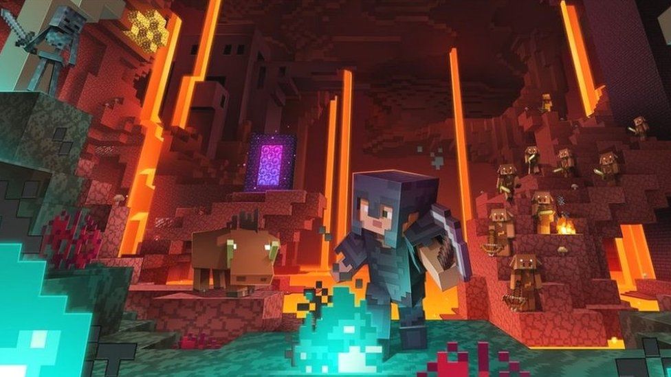 Minecraft Nether Update Is Netherite Better Than Diamonds Cbbc Newsround - minecrafters when they see roblox was made 3 years before them so