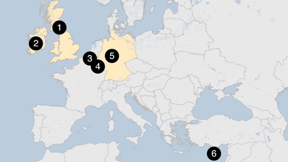 Map of European countries where sex without consent is considered as rape