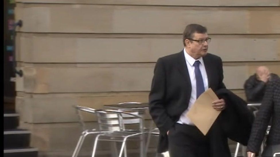 The Reverend Peter McConnell arriving at court in 2017