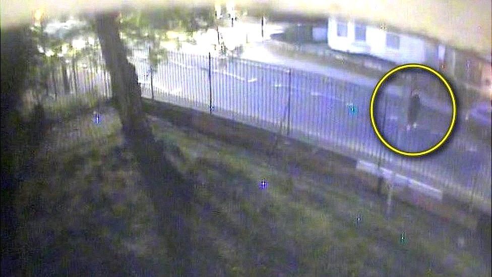 CCTV showed King filming outside an east London barracks