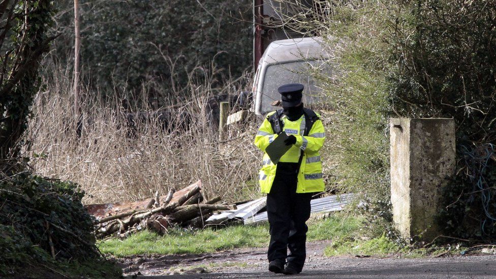 Garda Forensics arriving at the scene near Curraghgorm, County Cork