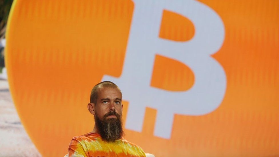 Jack Dorsey creator, co-founder, and Chairman of Twitter and co-founder & CEO of Square speaks on stage at the Bitcoin 2021 Convention, a crypto-currency conference held at the Mana Convention Center in Wynwood on June 04, 2021 in Miami, Florida