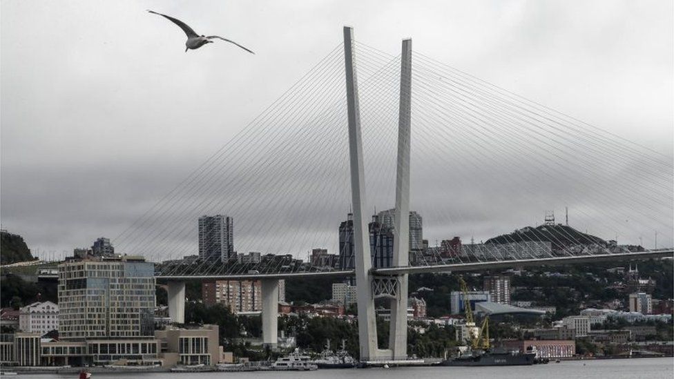 The cable-stayed Russky Bridge in Vladivostok, Russia, 05 September 2022