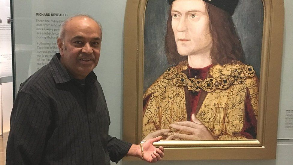 Mike Mistry in the Richard III Visitor Centre