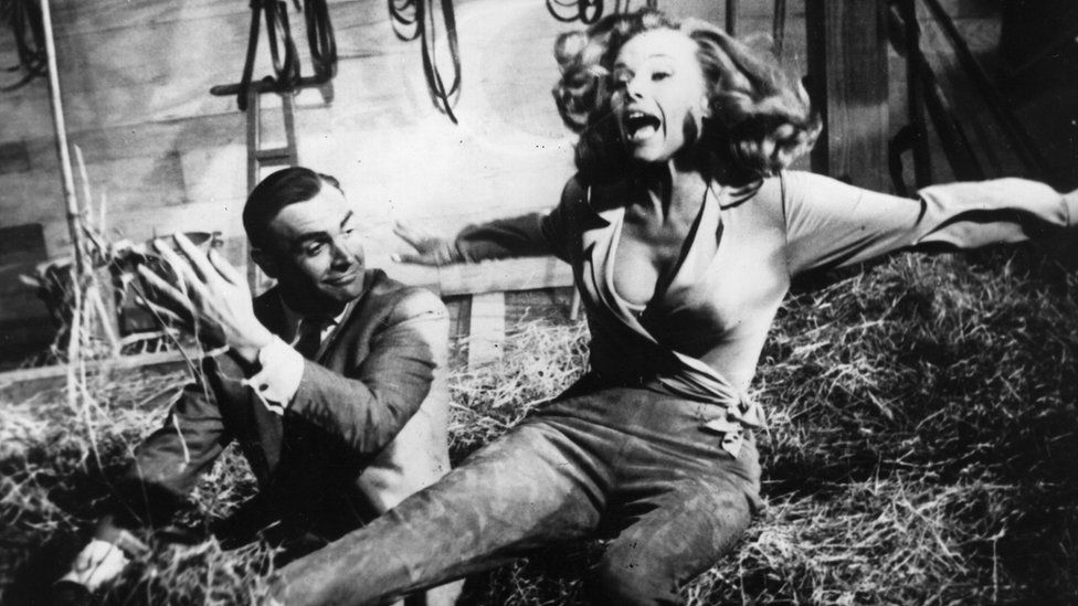 Sean Connery and Honor Blackman