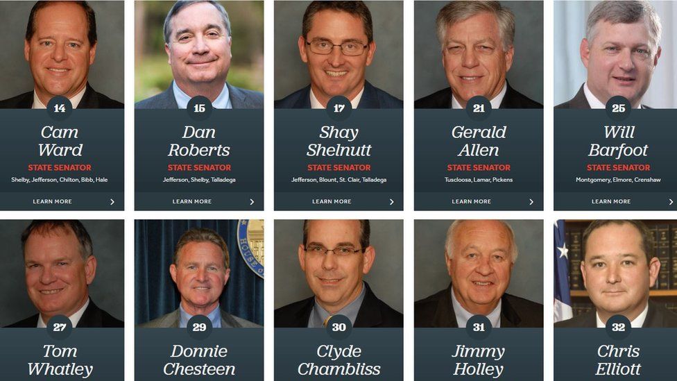 10 Alabama Republican State Senators