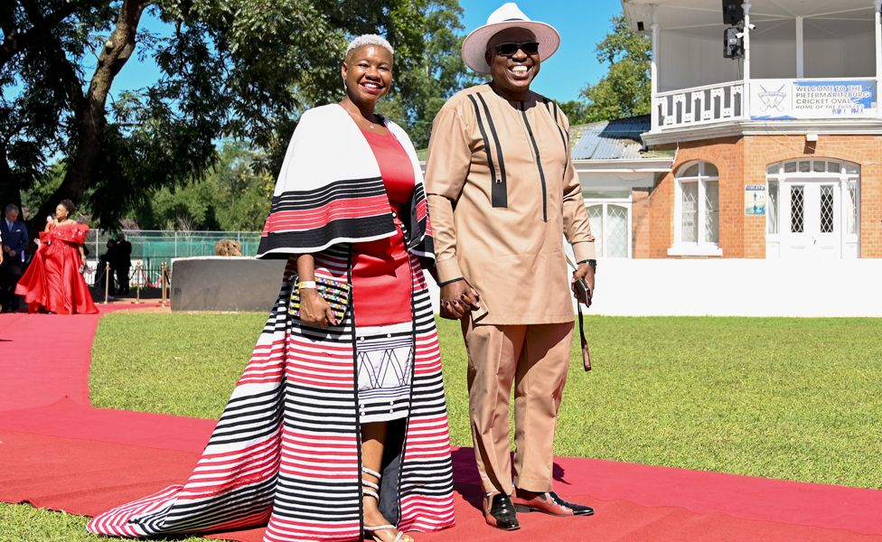 Guest arriving on the red carpet at the Oval Cricket club in Pietermaritzburg, South Africa - Friday 24 February 2023