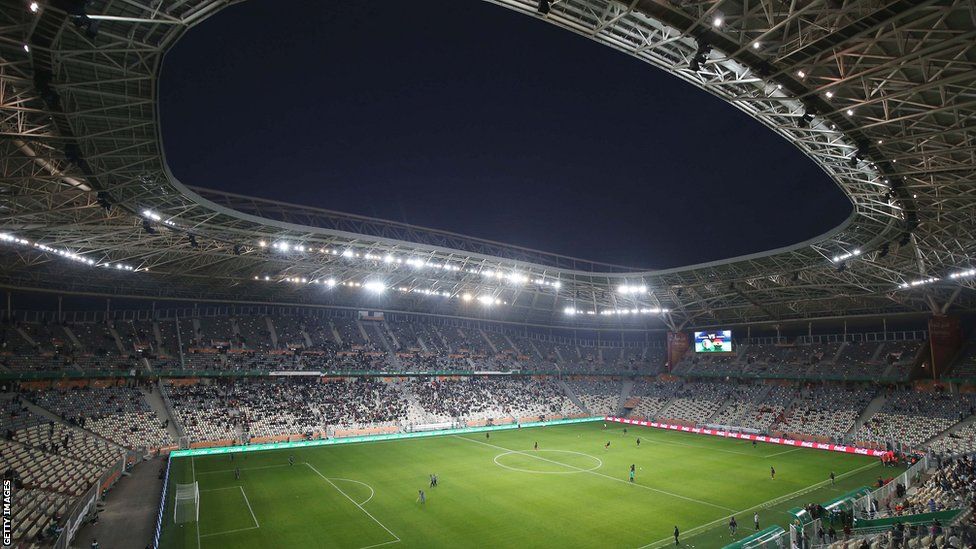 Inside view of the Nelson Mandela stadium in Algiers