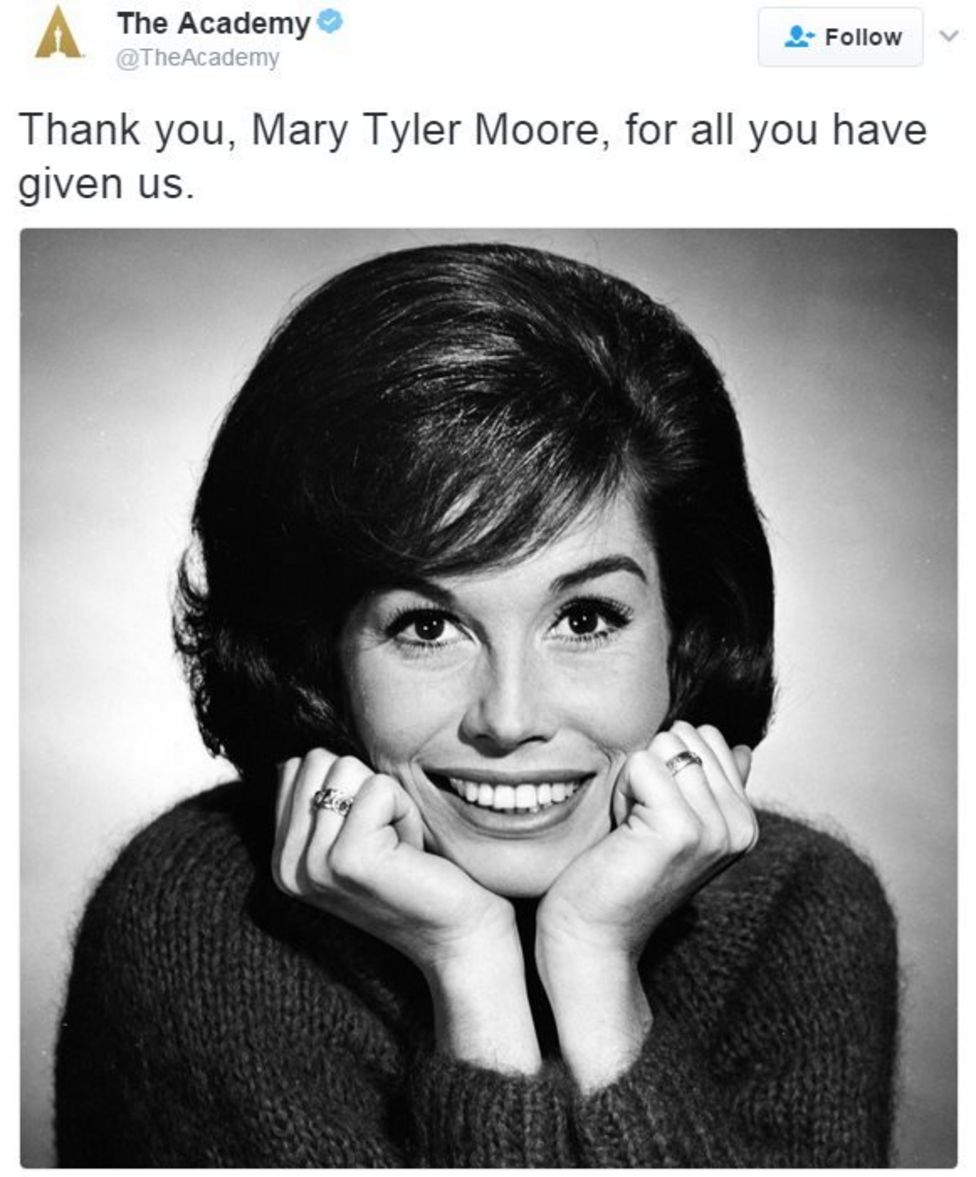 US Actress Mary Tyler Moore Dies Aged 80 - BBC News