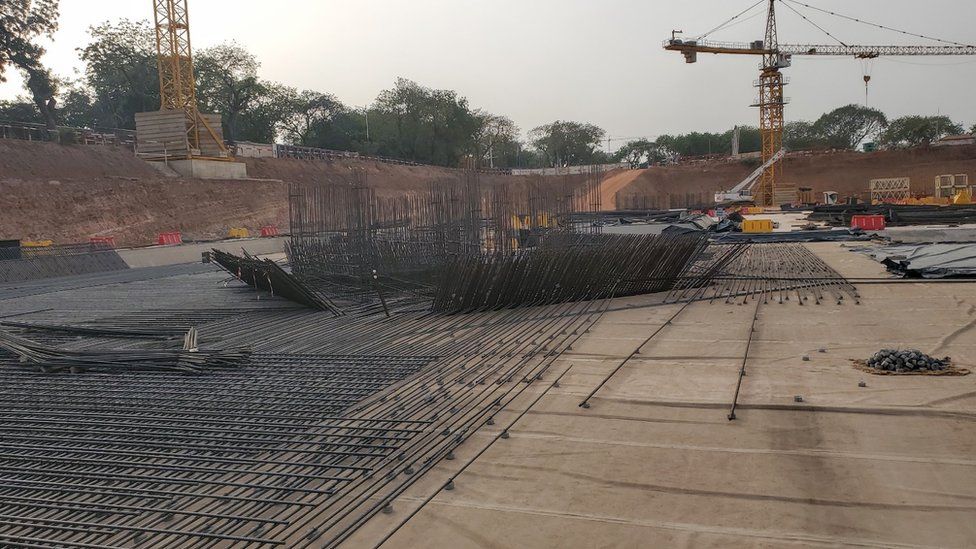 Obras de construcción de la Catedral Nacional de Ghana