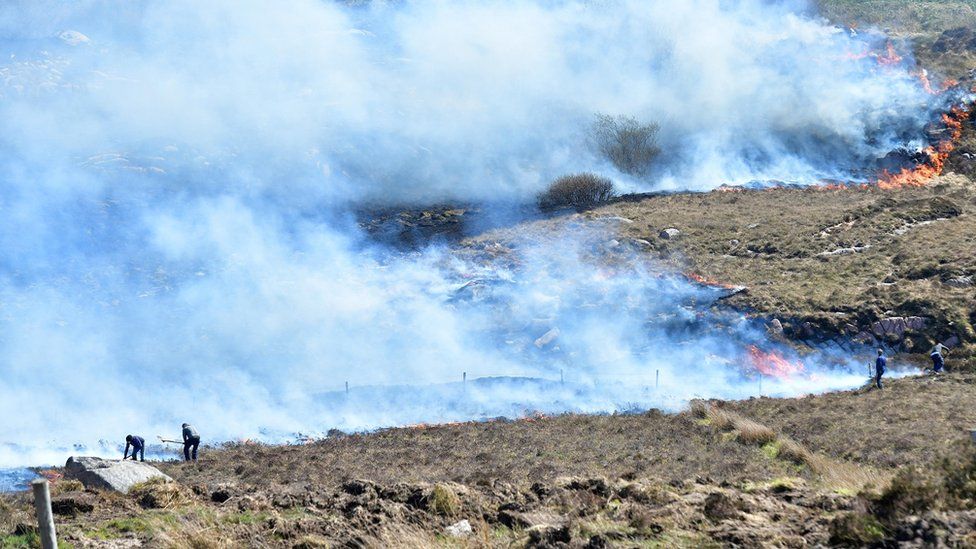 Donegal gorse fire