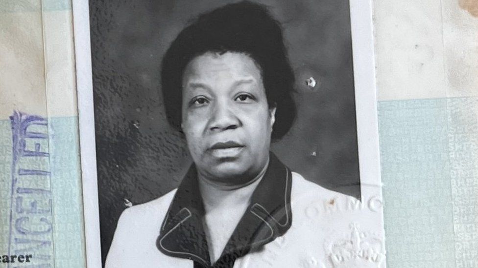 Passport photo of Derrick Burton's mother