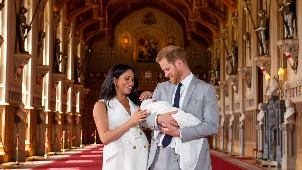 The Duke and Duchess of Sussex and their son