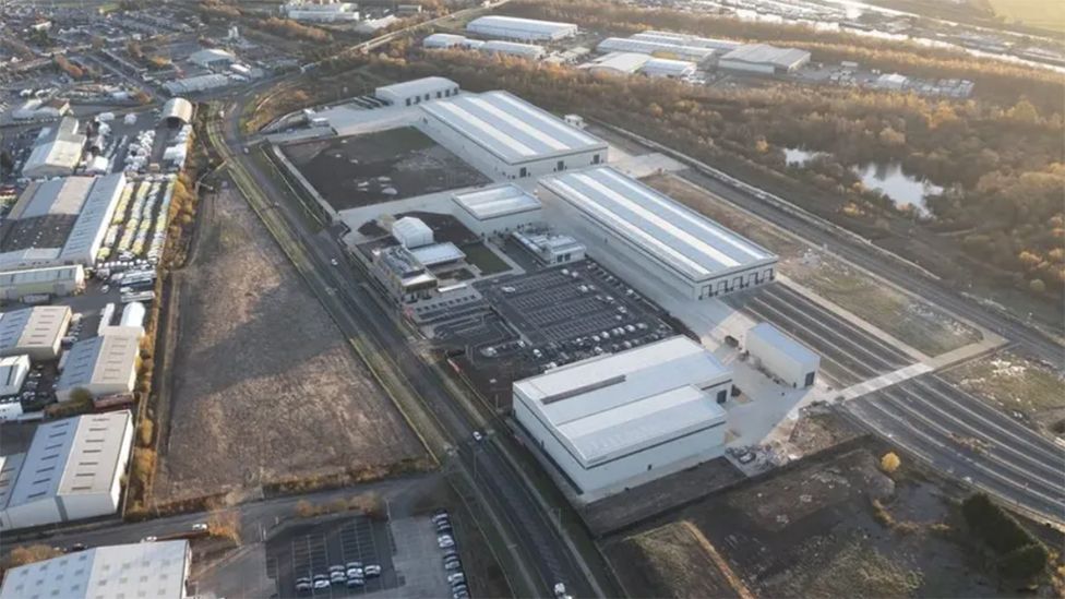 Aerial view of Siemens Goole factory