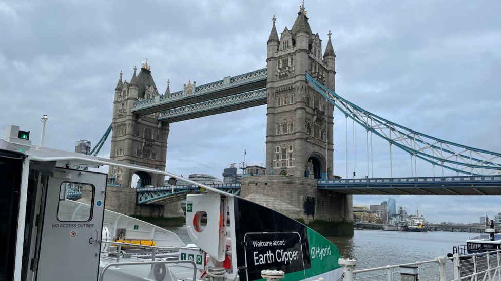 Europe's first hybrid passenger ferry launched on River Thames - BBC News