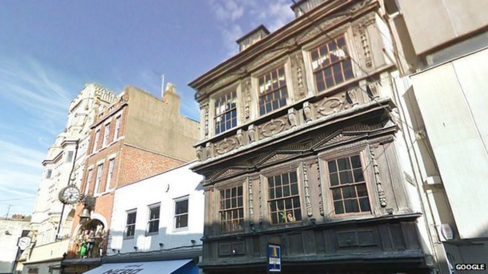 The Old Bell Inn building on Southgate Street in Gloucester