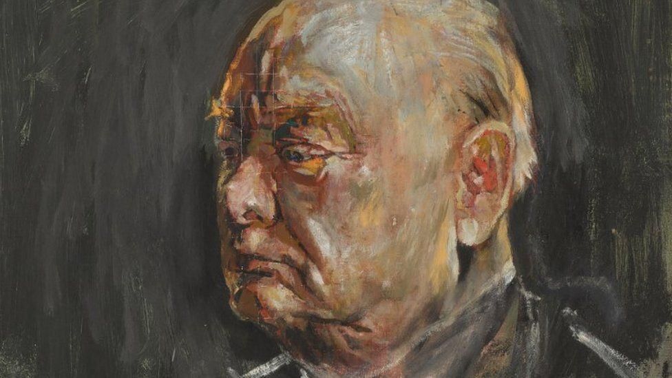Sir Winston Churchill portrait